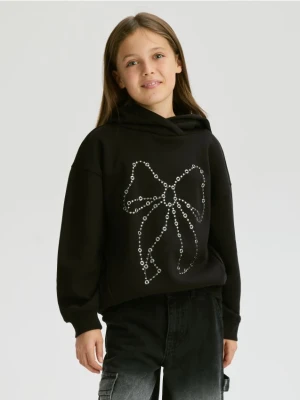 Reserved - Bluza z aplikacją - czarny