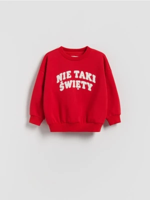 Reserved - Bluza z aplikacją - czerwony