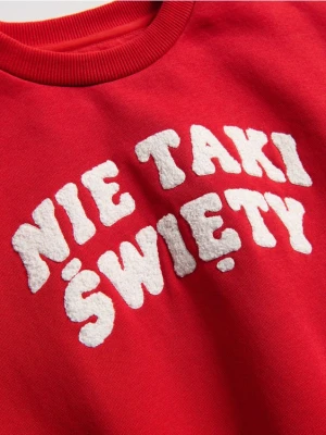 Reserved - Bluza z aplikacją - czerwony