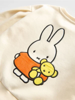 Reserved - Bluza z aplikacją Miffy - kremowy
