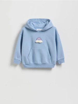 Reserved - Bluza z aplikacją - niebieski