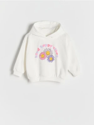 Reserved - Bluza z aplikacją SmileyWorld® - złamana biel