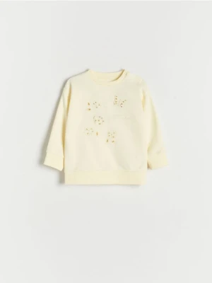Reserved - Bluza z aplikacją - żółty