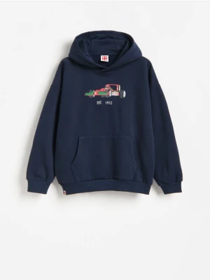 Reserved - Bluza z bawełną Lego - granatowy
