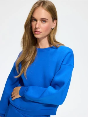 Reserved - Bluza z bawełną - niebieski
