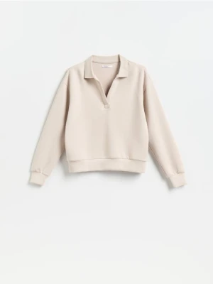 Reserved - Bluza z dodatkiem modalu - beżowy