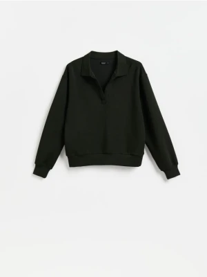 Reserved - Bluza z dodatkiem modalu - morski