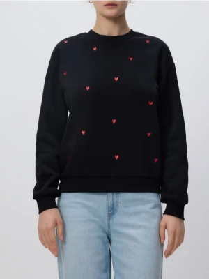 Reserved - Bluza z drobnym haftem - wielobarwny