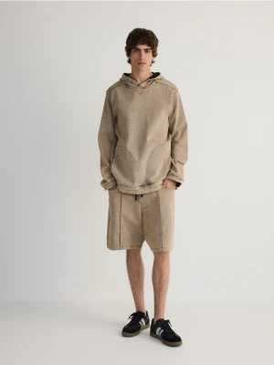 Reserved - Bluza z efektem sprania - beżowy