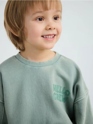 Reserved - Bluza z efektem sprania - jasnozielony