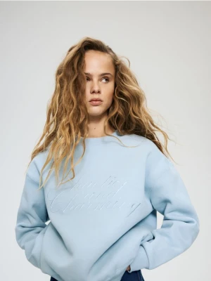Reserved - Bluza z haftem - jasnoniebieski