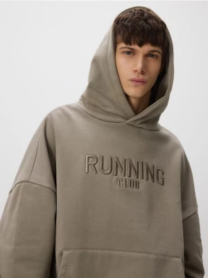 Reserved - Bluza z haftem - jasnoszary