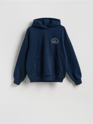 Zdjęcie produktu Reserved - Bluza z haftowanym napisem - granatowy