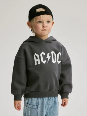 Reserved - Bluza z kapturem AC/DC - ciemnoszary