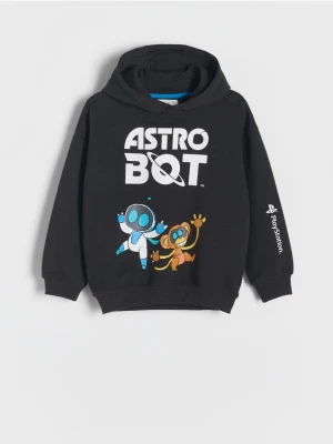 Reserved - Bluza z kapturem Astro Bot - czarny