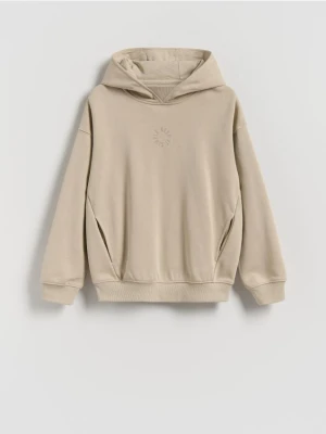 Reserved - Bluza z kapturem - beżowy