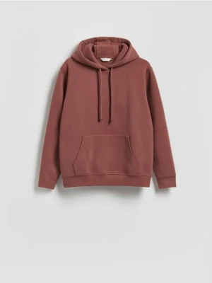 Reserved - Bluza z kapturem - bordowy