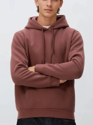 Reserved - Bluza z kapturem - bordowy
