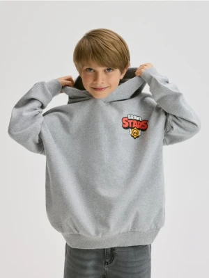 Reserved - Bluza z kapturem Brawl Stars - jasnoszary