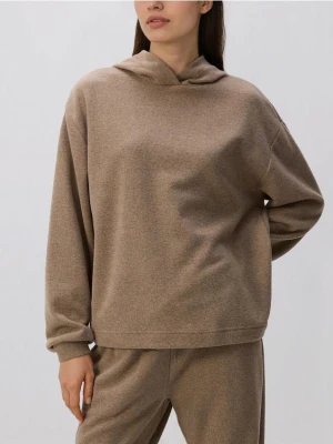 Reserved - Bluza z kapturem - brązowy