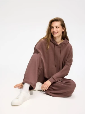 Reserved - Bluza z kapturem - brązowy