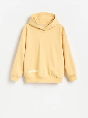 Reserved - Bluza z kapturem - bursztynowy