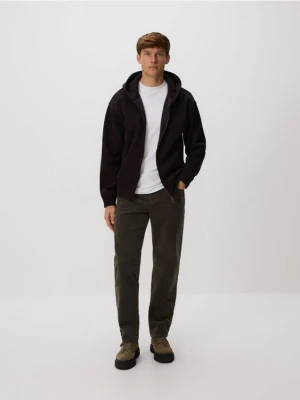 Reserved - Bluza z kapturem - ciemnobrązowy