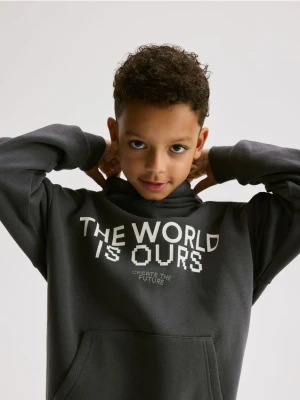 Reserved - Bluza z kapturem - ciemnoszary