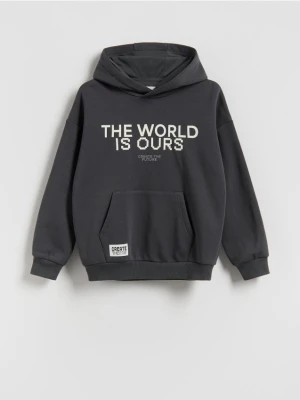 Reserved - Bluza z kapturem - ciemnoszary