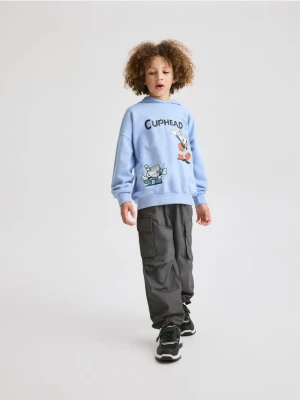 Reserved - Bluza z kapturem Cuphead - jasnoniebieski