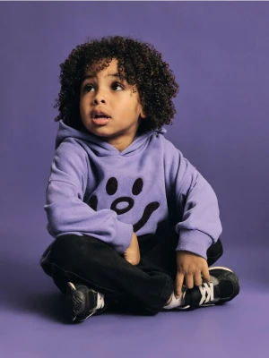 Reserved - Bluza z kapturem - fioletowy