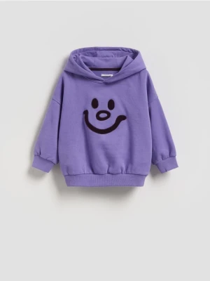 Reserved - Bluza z kapturem - fioletowy
