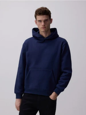 Reserved - Bluza z kapturem - granatowy
