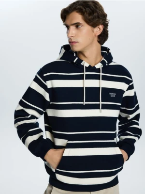 Reserved - Bluza z kapturem - granatowy