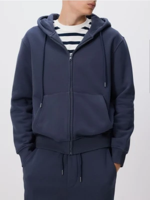 Reserved - Bluza z kapturem - granatowy
