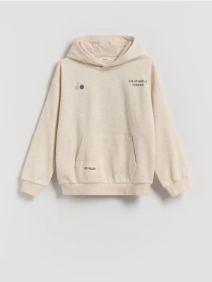 Reserved - Bluza z kapturem - kremowy