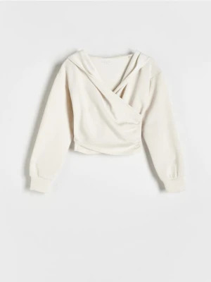Reserved - Bluza z kapturem - kremowy