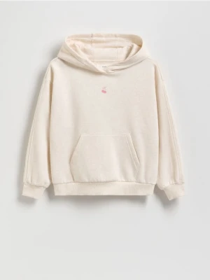 Zdjęcie produktu Reserved - Bluza z kapturem - kremowy