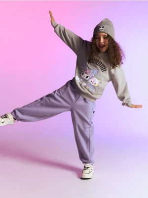 Reserved - Bluza z kapturem Kuromi - ciemnoszary