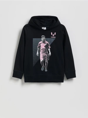 Reserved - Bluza z kapturem Messi - czarny