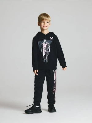 Reserved - Bluza z kapturem Messi - czarny