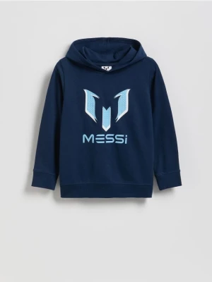 Reserved - Bluza z kapturem Messi - granatowy