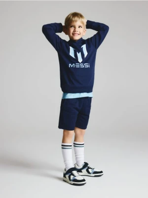 Reserved - Bluza z kapturem Messi - granatowy