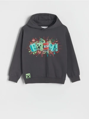 Reserved - Bluza z kapturem Minecraft - ciemnoszary