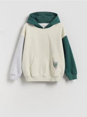 Reserved - Bluza z kapturem - morski