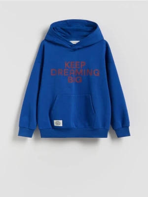 Reserved - Bluza z kapturem - niebieski