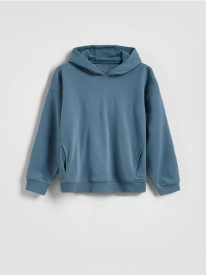 Reserved - Bluza z kapturem - niebieski