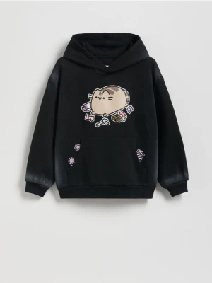 Reserved - Bluza z kapturem Pusheen - czarny