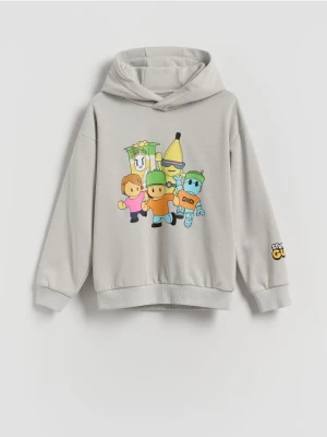 Reserved - Bluza z kapturem Stumble Gusy - jasnoszary