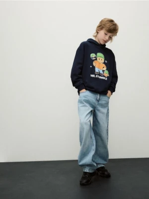 Reserved - Bluza z kapturem Stumble Guys - granatowy